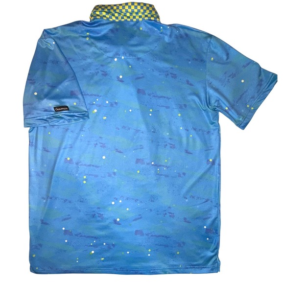 GOLF Snowman Men's Blue Yeti Golf Polo XL Chasing That Dollar Sporty Activewear - Picture 3 of 10